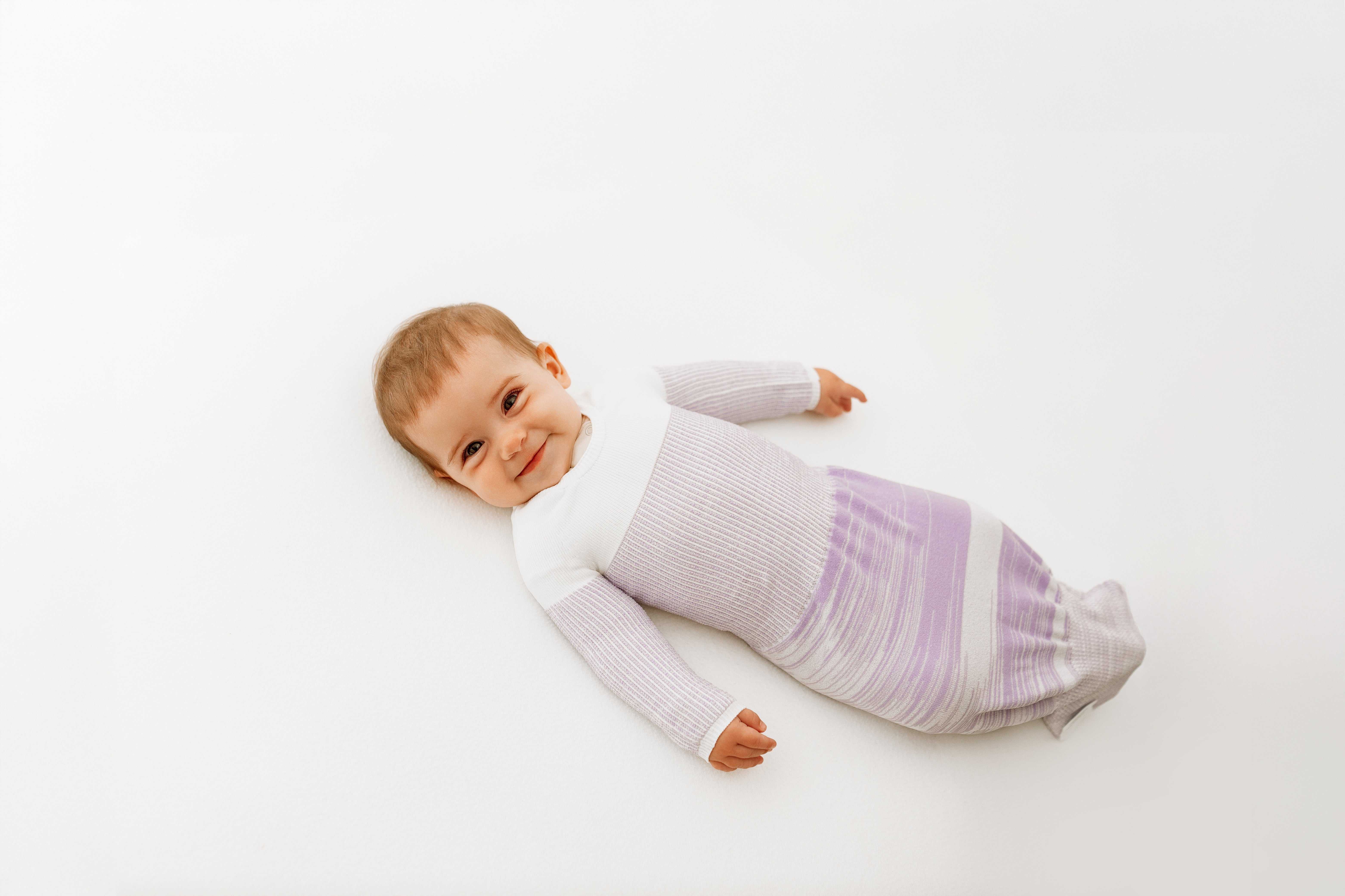 Lavender Arms Out™ Long Sleeve Sleep Sack - Swaddelini product image