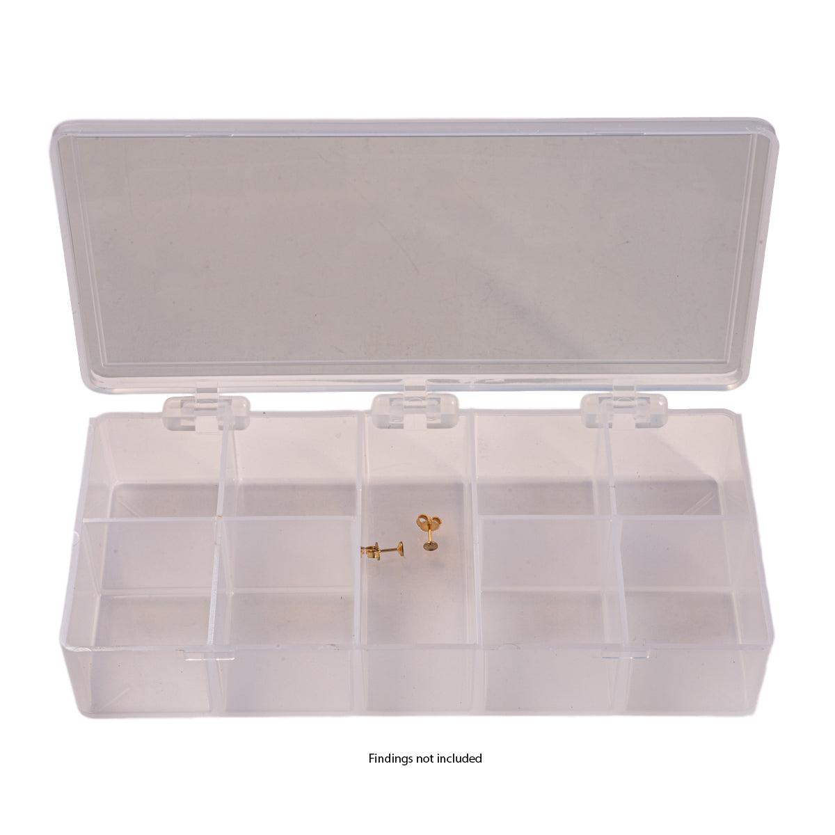 Plastic Storage Box with 9 Compartments-7" x 3-1/2" x 1-1/4"