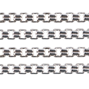 Silver Stainless Steel Chains - Chain, Stainless Steel, 3.2mm Ball, 24 Inches Lobster Claw Clasp. Sold Individually
