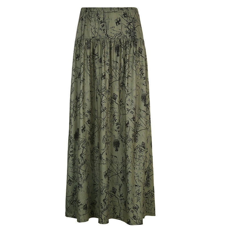Vintage Long Floral Maxi Skirt – Amy Fashionshop