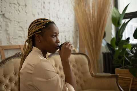 black women drinking tea