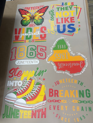 Juneteenth Gang Sheet - TheCraftersLounge