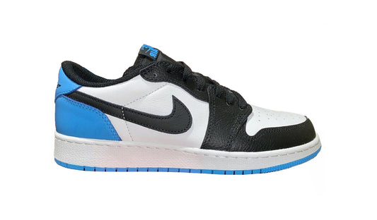 carolina blue and black jordan 1 low