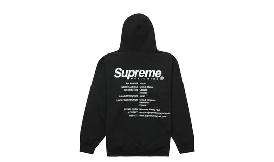 Supreme Worldwide Hooded Sweatshirt Blue – TG Sneaks LLC