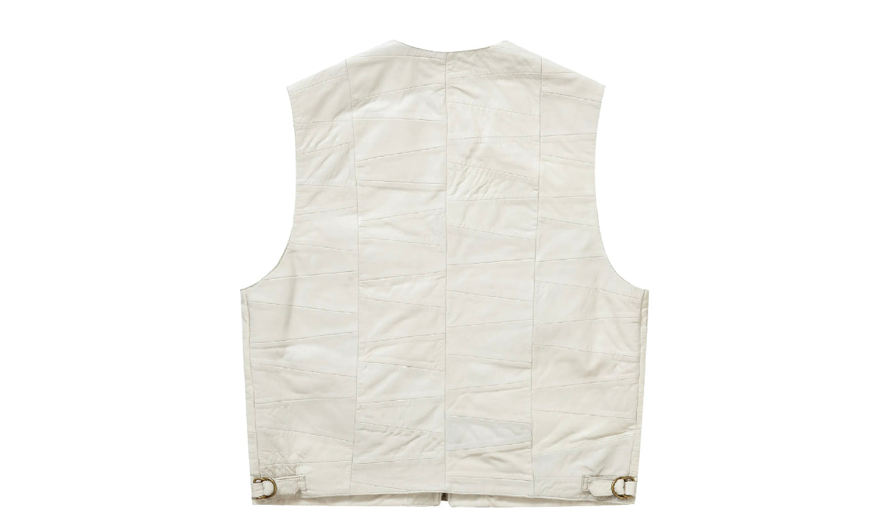 Supreme Patchwork Leather Cargo Vest White – TG Sneaks LLC