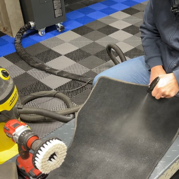 FabriClean on car mat