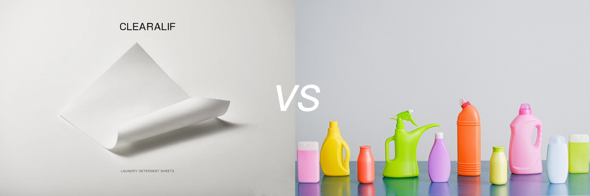 Eco laundry detergent sheets vs Standard Detergent of Plastic Jugs