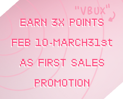 Earn 3x points from February 10th to March 31st, as a first sales promotion.