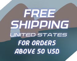 Free shipping United States for orders above 150 USD.