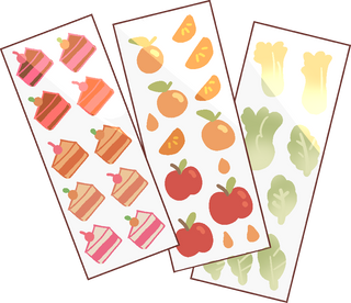 Three deco sticker sheets.