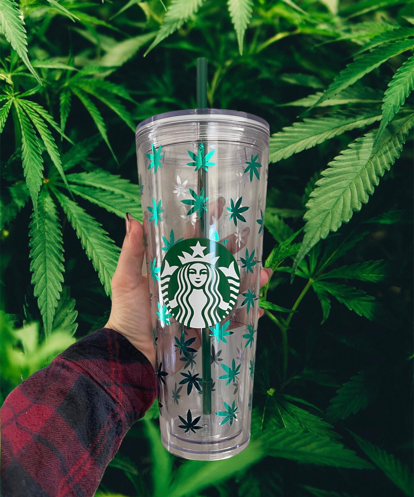 Starbucks Green Leaves 24oz Cold Drink Cup – Rue Life