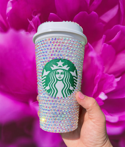 Starbucks Glass Gray Bottle Swirl