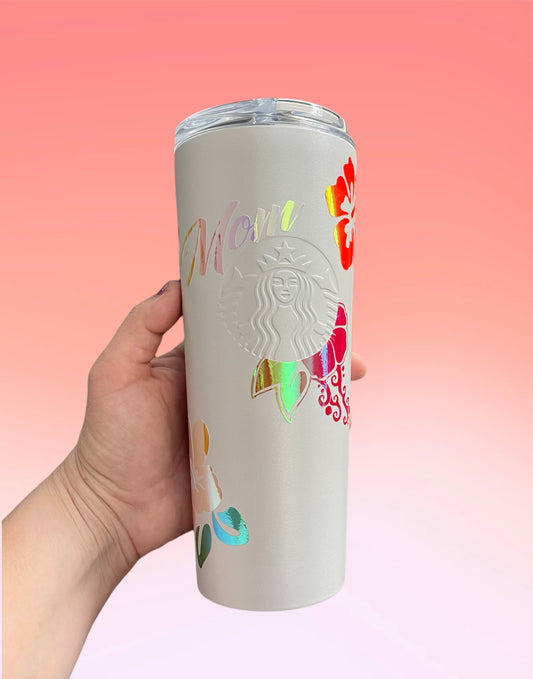 Starbucks Pink/Orange Ombre Stainless Steel Cold Drink Cup