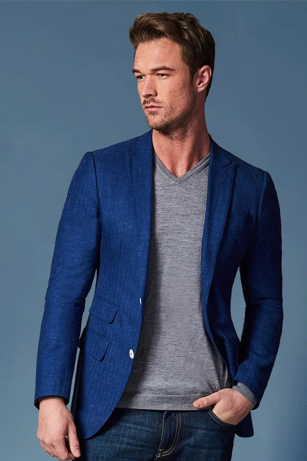 Mens casual deals linen jackets uk