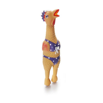 stuffed chicken dog toy