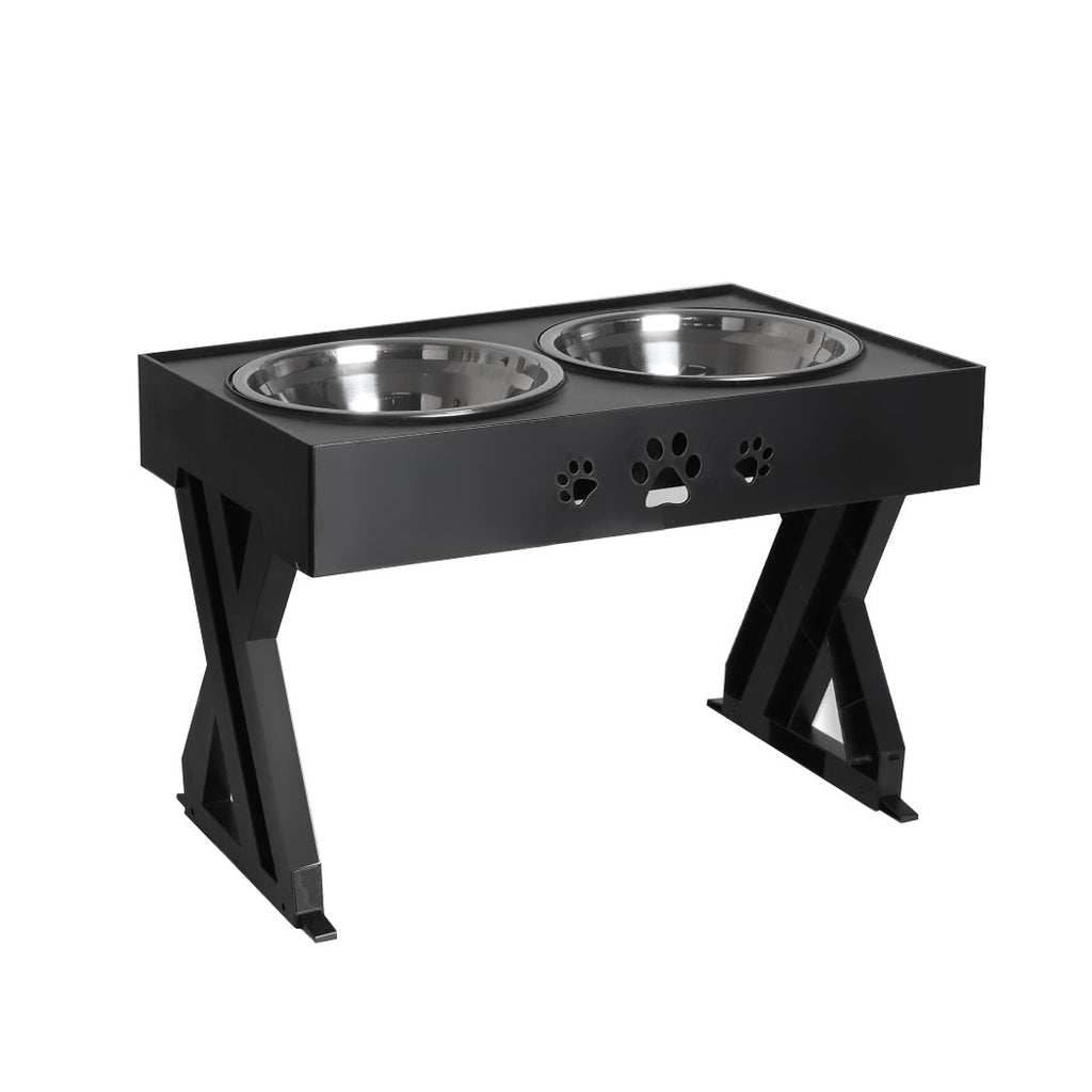 Pet Zone Designer Diner Adjustable Elevated Dog Bowls for Large