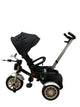 Tricicleta SL03 cu scaun reversibil , 6-48 luni, cu pozitie de somn, roata plina, Negru