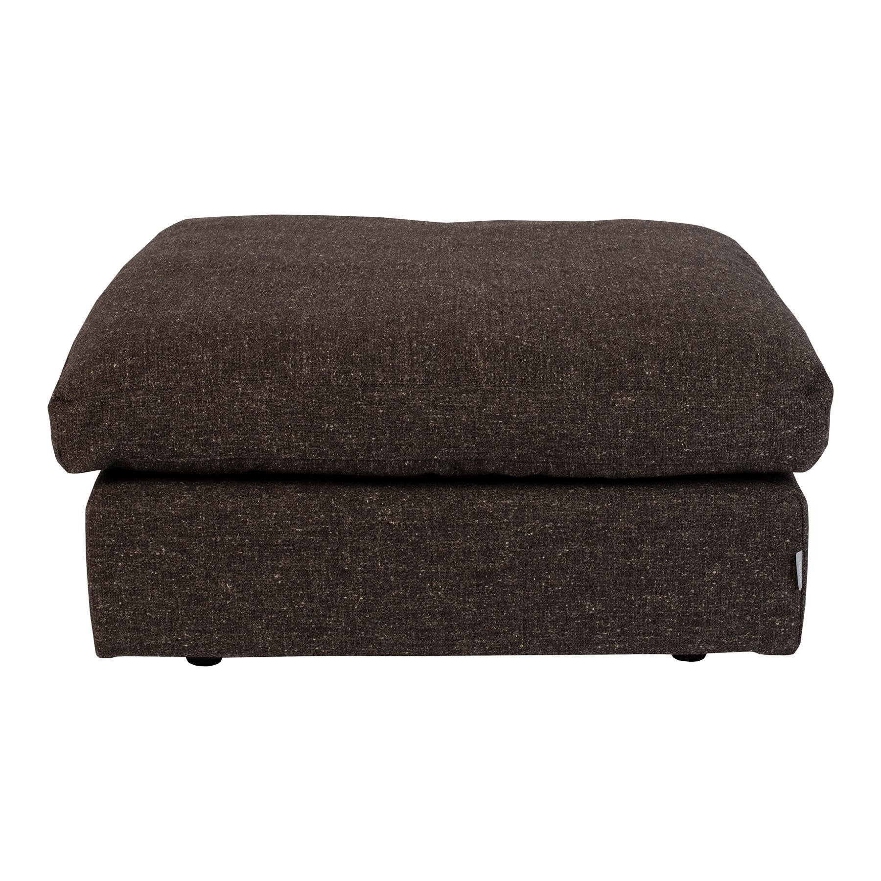 Zuiver Sense Hocker - 92x92x47 - Stof - Espresso