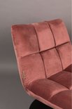 Dutchbone Bar Velvet - fauteuil - oudroze