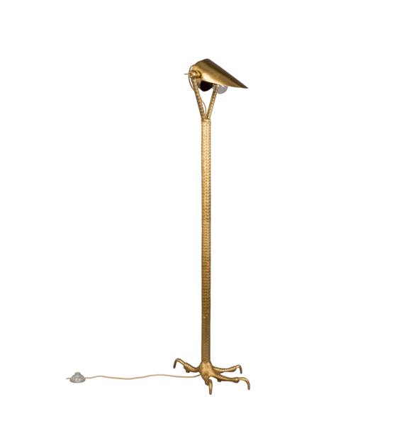 Dutchbone Vloerlamp Falcon Brass Goud