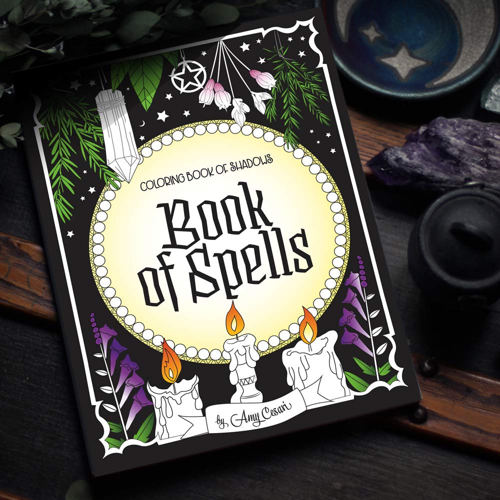 Coloring Book of Shadows: Book of Spells