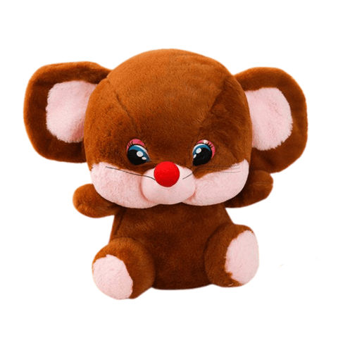 cute brown mouse plush toy for children