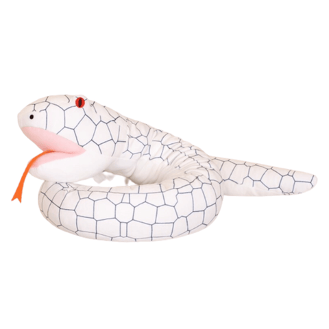 peluches serpent blanc 160cm taille géante
