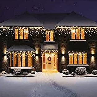 480 warm white icicle lights