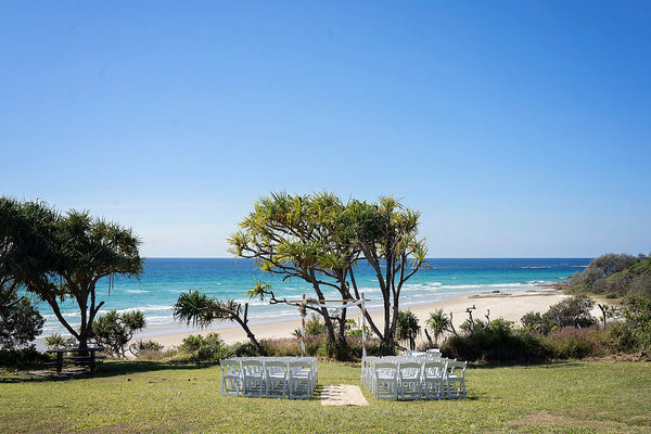 North Stradbroke Island wedding styling for pop up wedding