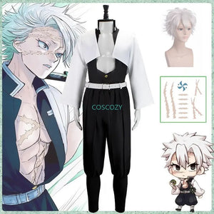 Anime Demon Slayer Shinazugawa Sanemi Wind Hashira Cosplay Costume - Otakuen - Pop Team Epic Cosplay
