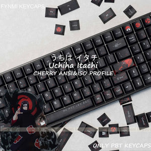 Uchiha Itachi Keycaps Set – 139 Cherry Profile Anime Keycaps for MX Switch (ANSI/ISO) - Otakuen