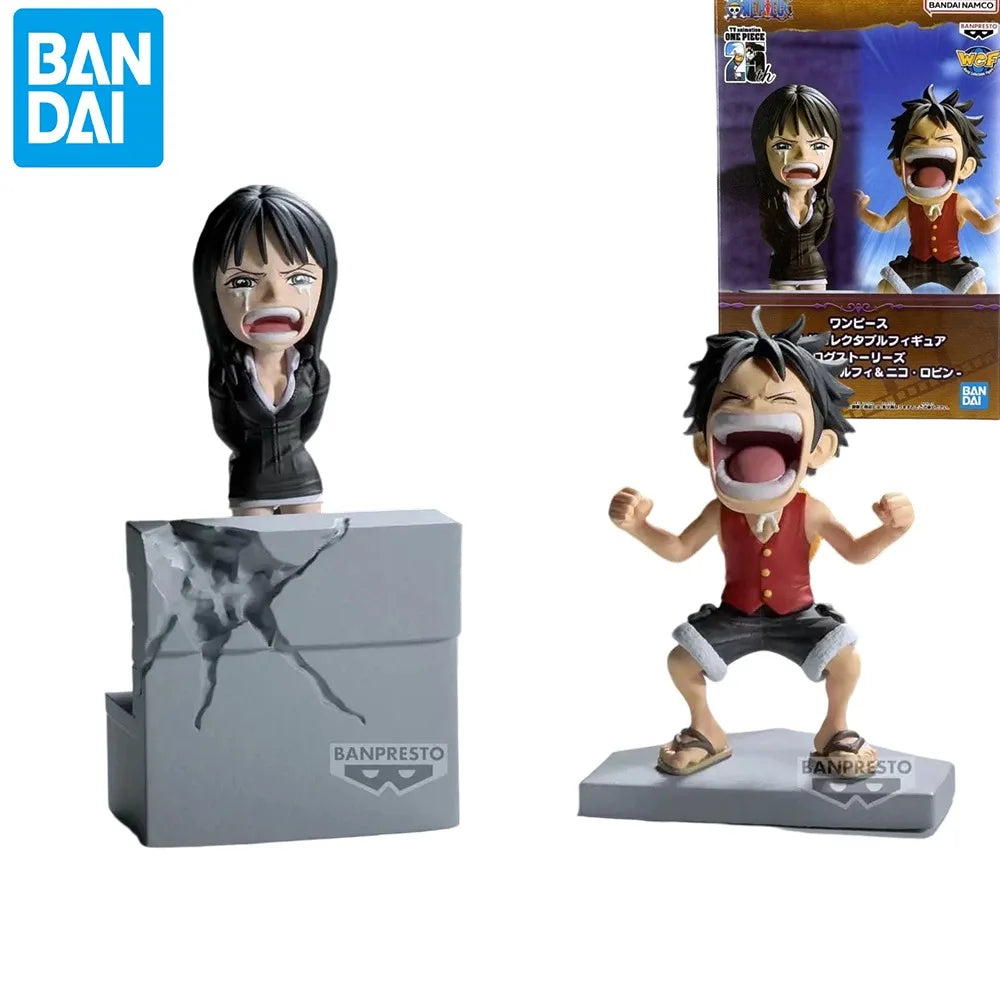 WCF Vol.17 ONE PIECE Nico Robin Luffy Enies Lobby PVC Anime Figure Model Toy Gift Desktop Ornament