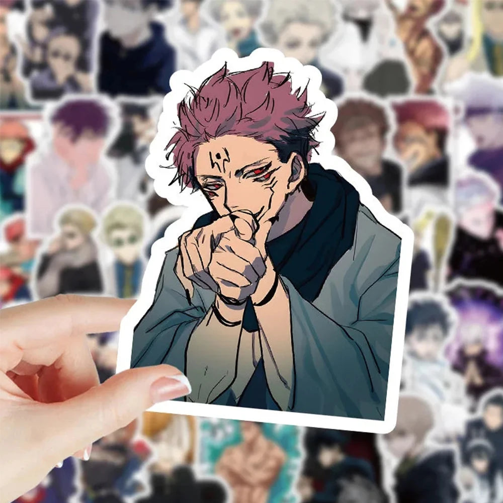 10/30/50/100pcs Japan Anime Jujutsu Kaisen Stickers for Laptop Skateboard Car Motorcycle Waterproof Graffiti Sticker Toy