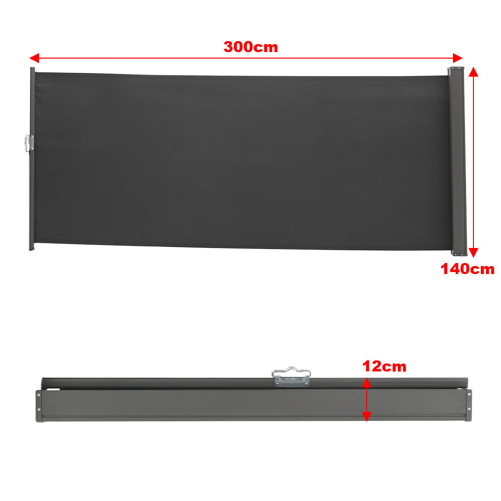 Image of Side Awning Retractable Outdoor Privacy Screen