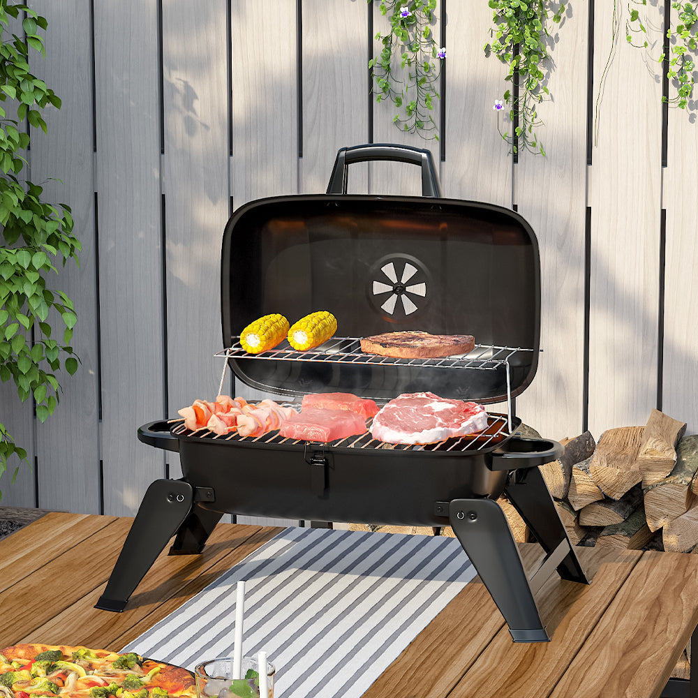 Image of 68CM Wide Portable Folding Charcoal Grill