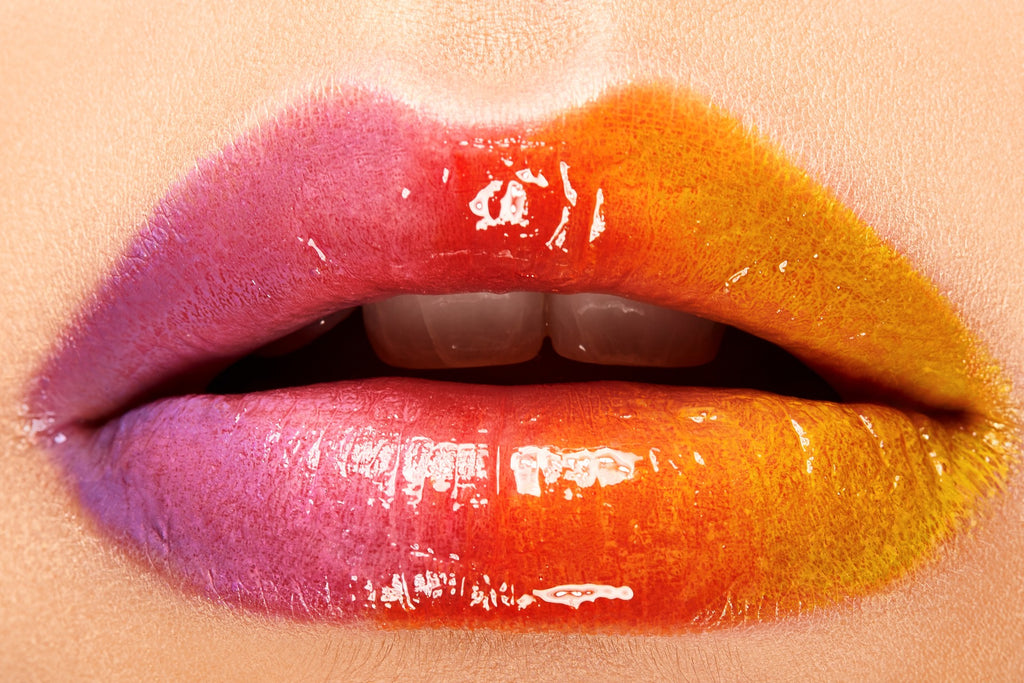 colorful lip varnish