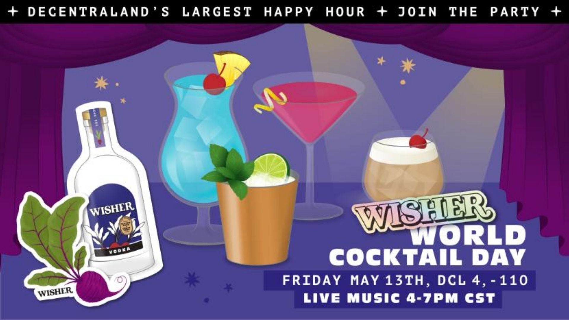 Wisher Happy hour, worlds largest metaverse happy hour