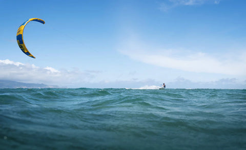 kiter on water