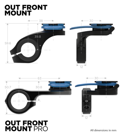 Quad Lock Out Front Mount Specs