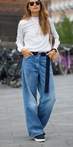 melk wit buitenspiegel Vijf Wide fit en baggy jeans zijn momenteel weer helemaal hot! – Longlady Fashion
