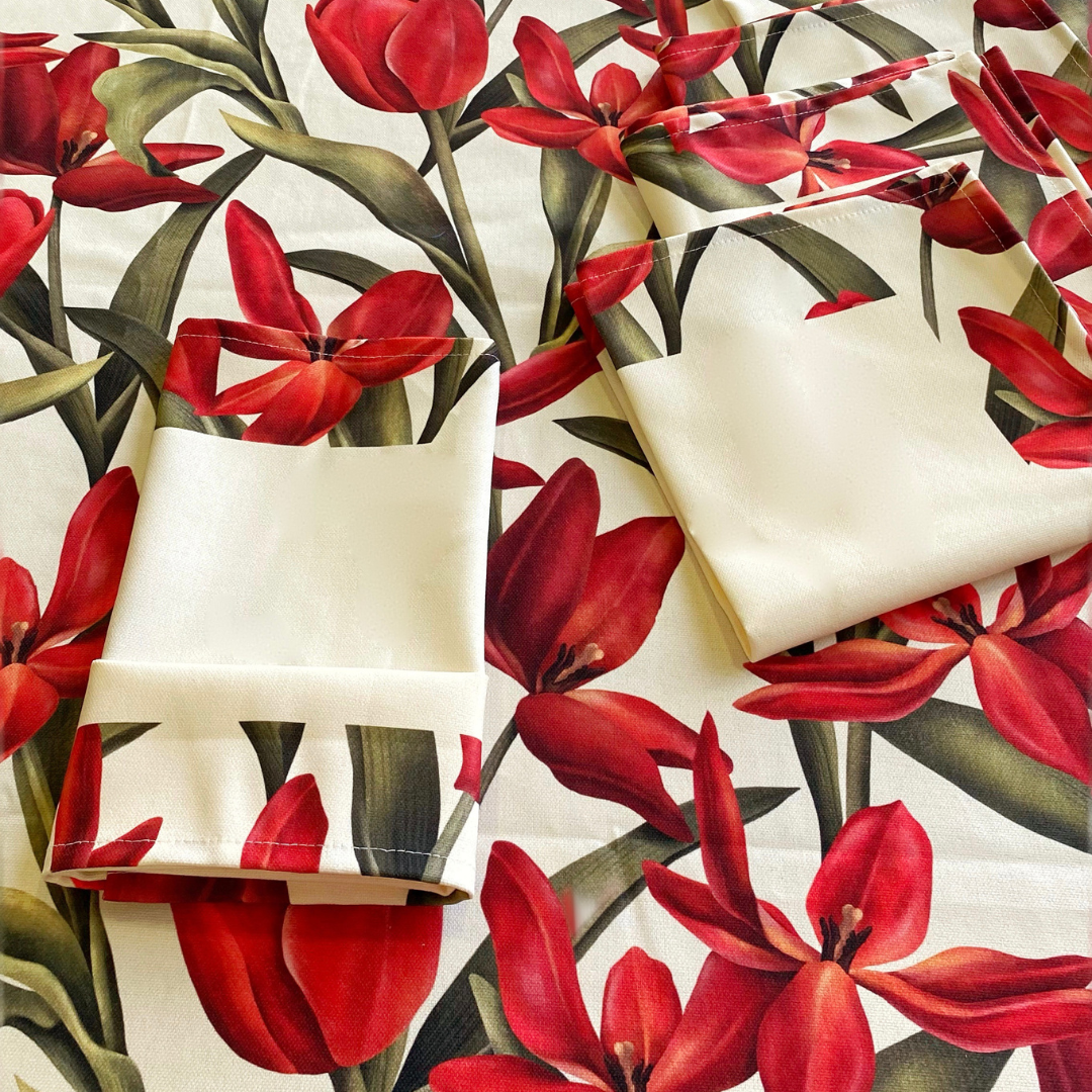 Servilletas- colección dilo con flores - tulipanes – tvlhomeshop