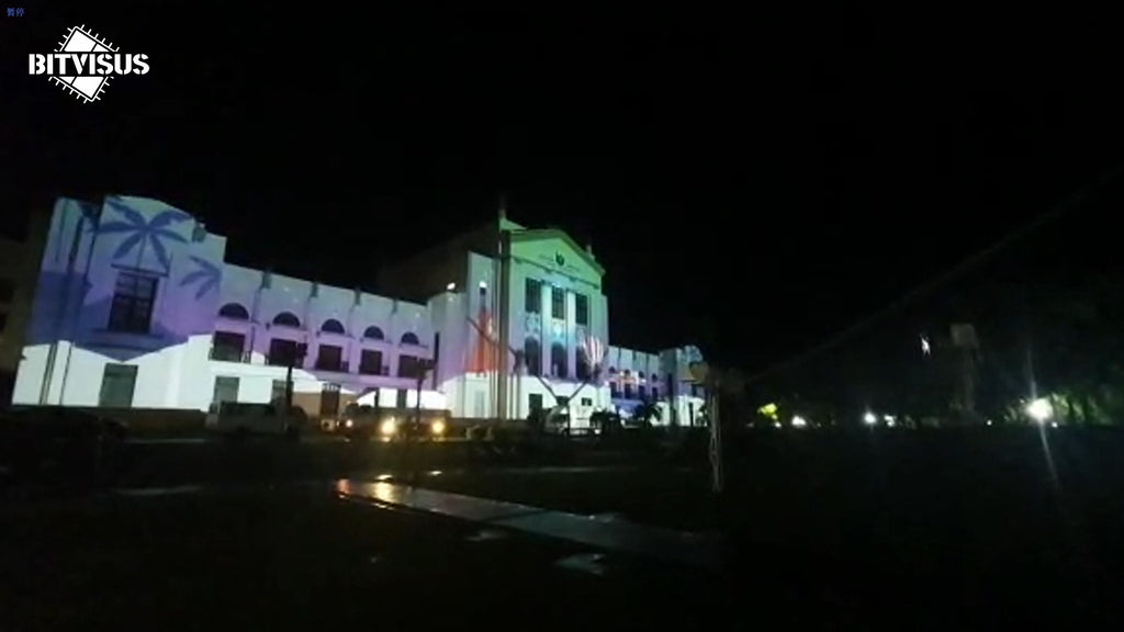 projection mapping on building show