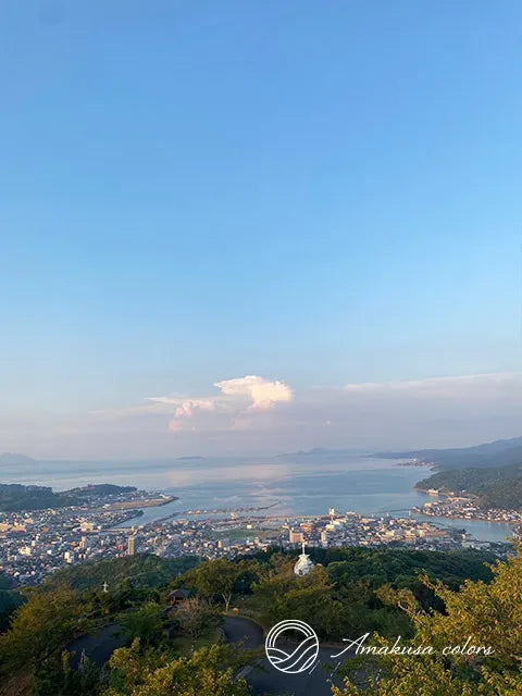 十万山から見た天草市街地