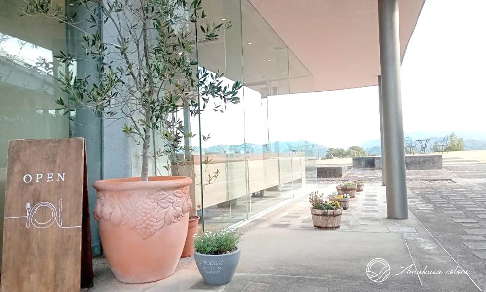 「カフェカーニャ」は天草ビジターセンターの隣にあります。