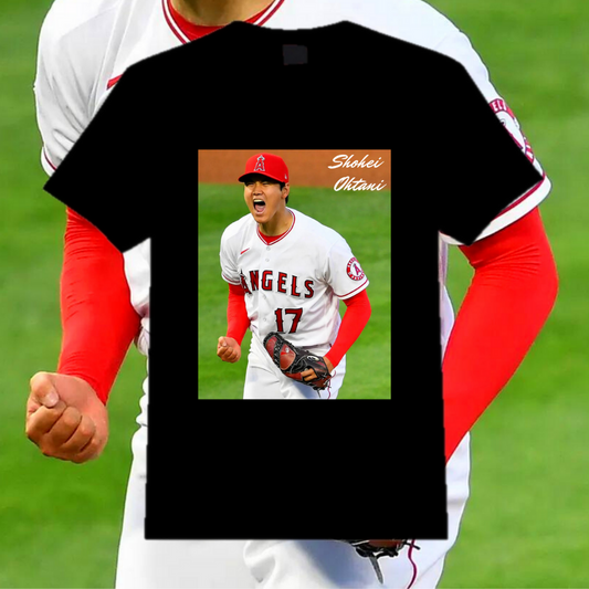 Shohei Ohtani MLB Los Angeles Angels Face T-shirt XL Size Unused