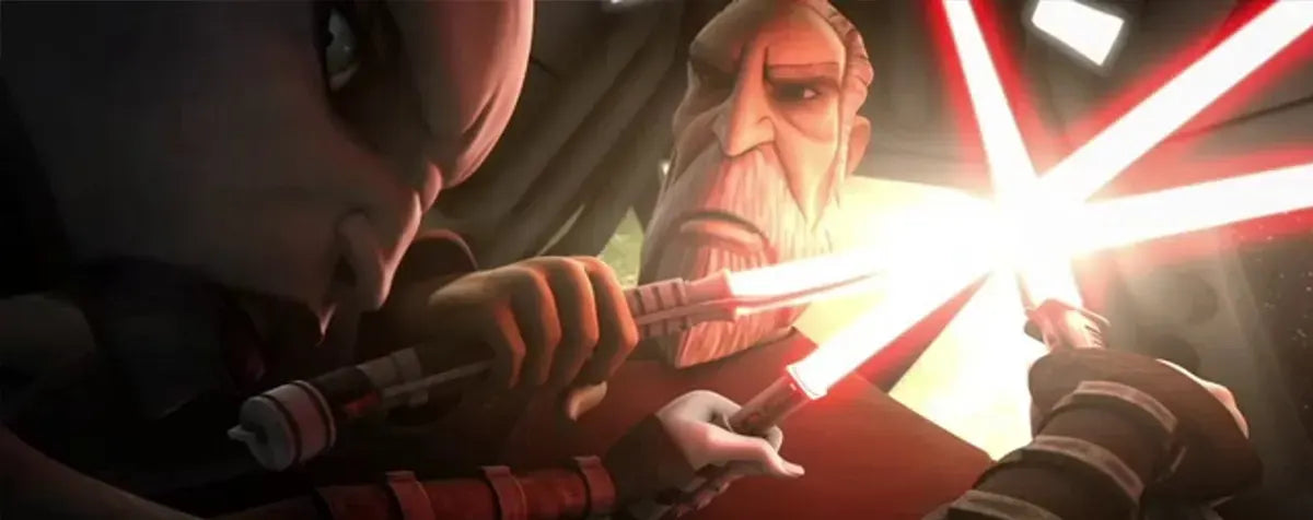 Conde Dooku contra Asajj Ventress y Savage Opress