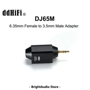 DD ddHiFi DJ65M 6.35mm Female to 3.5mm Male Adapter Converting 6.35mm Headphones to 3.5mm Devices audirect - brightaudio - 6.35mm To 3.5mm Adapter