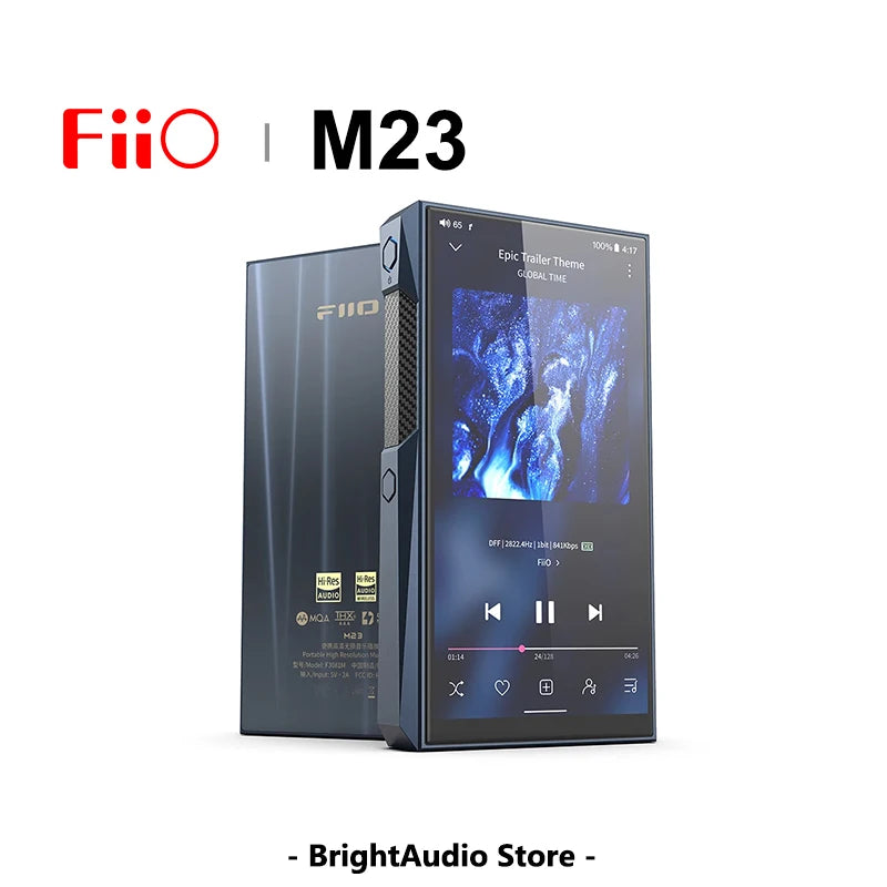 FiiO M23 Hi-Res Lossless Android10 Portable Music Player AMP USB DAC MP3 Audio AK4191EQ+AK4499EX chips PEQ Bluetooth 5.0