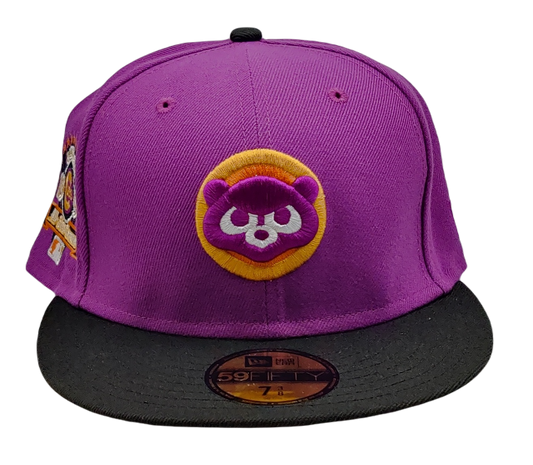 Tampa Bay Devil Rays 1998 Inaugural Season Side Patch Purple 59FIFTY Green Bottom Fitted Cap | Donatello Pack 7 1/4