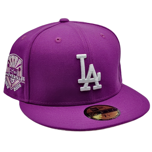 New Era 59Fifty Los Angeles Dodgers 2020 World Series Champions Side Patch  Fitted Hat Dark Royal - Billion Creation